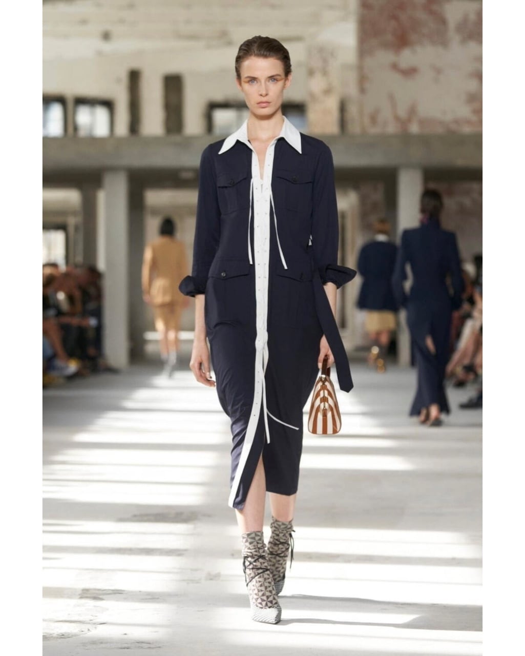 tricot COMME des GARÇONS GATHERED RIBBON DRESS | dear closet