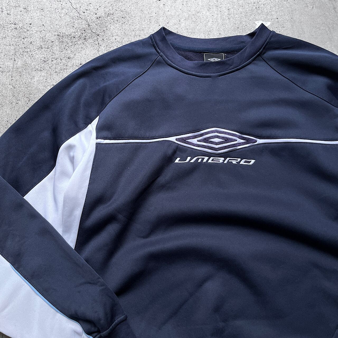 00年代 UMBRO アンブロ 切替デザイン ジャージスウェットシャツ メンズ