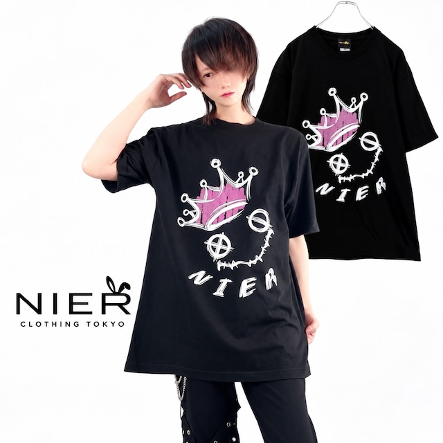 KING FACE BLACK CUTSEW【PINK CROWN】