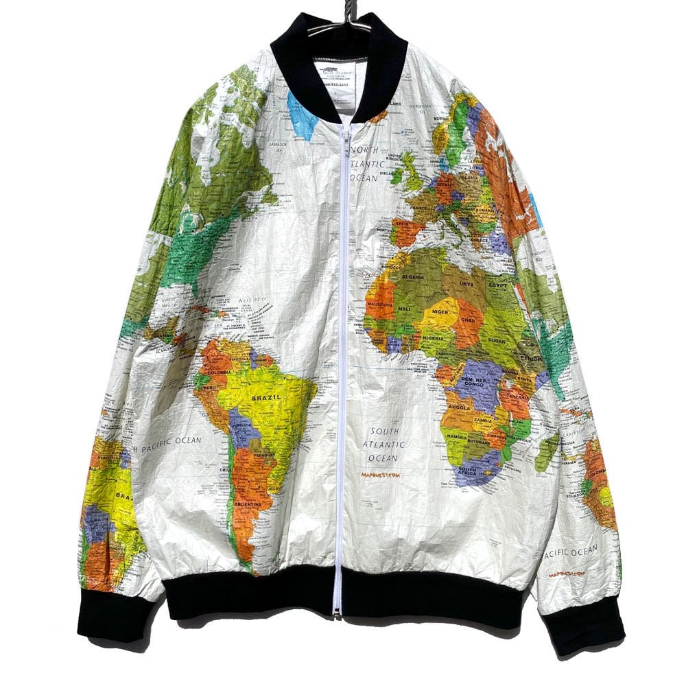 LESLIE JORDAN - Made In USA] Vintage Paper Jacket Map Pattern