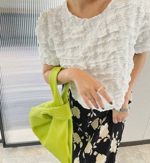 2color / ギャザーデザイントップス