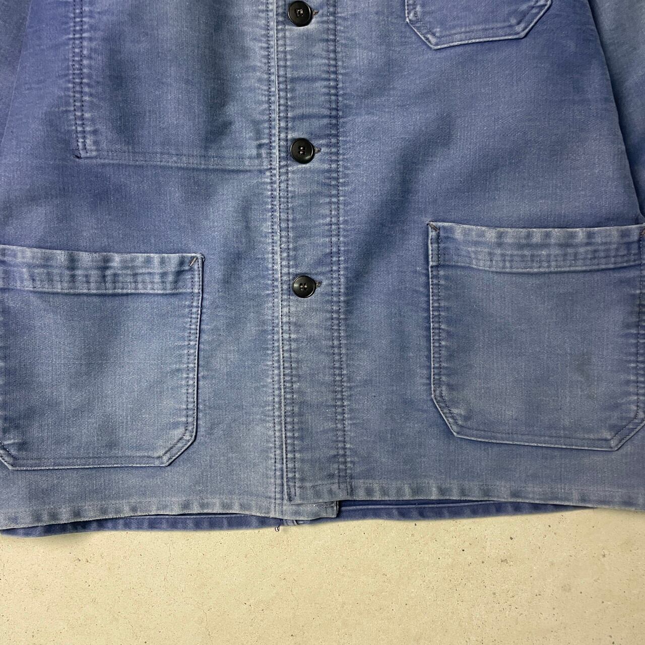 50年代〜 DUBURE&DEVERCHERE ブルーモールスキンジャケット フレンチ