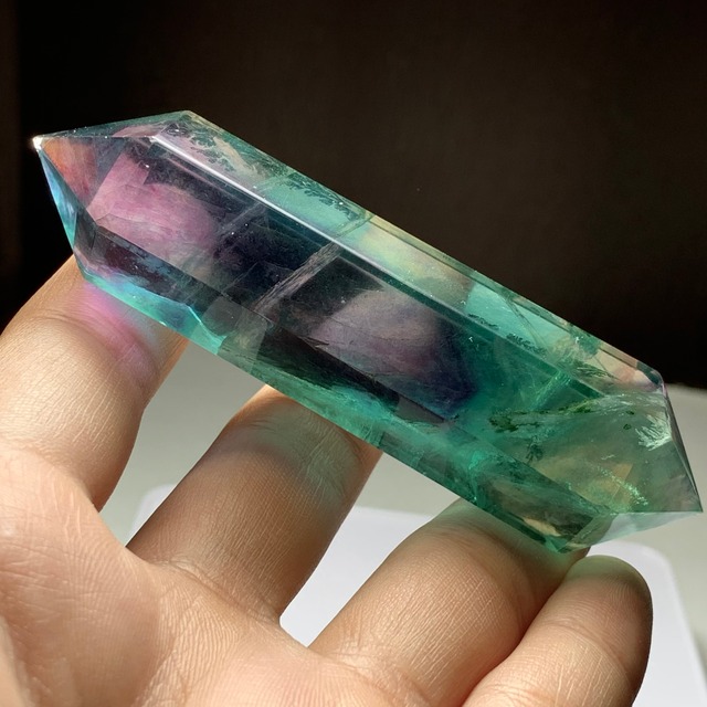 20.透明度抜群！グラデーションフローライトダブルターミネーテッドポイント