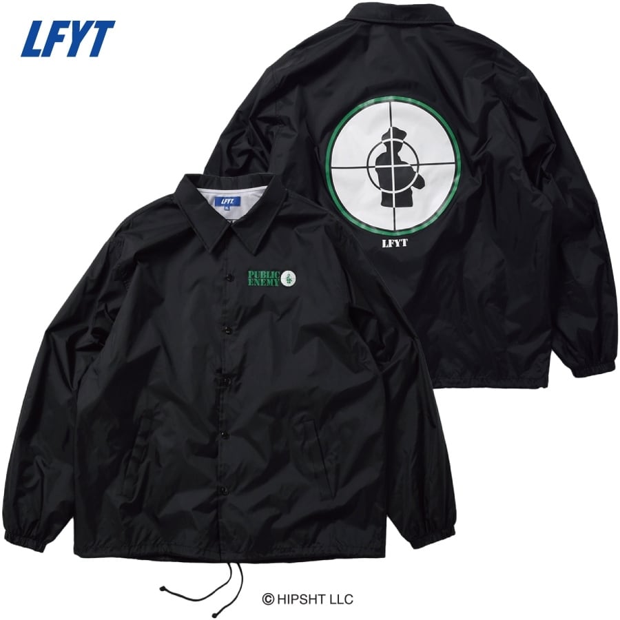 LFYTコーチジャケット LFYT : LFYT X PUBLIC ENEMY TARGET COACHES JACKET | FULLSPEC.