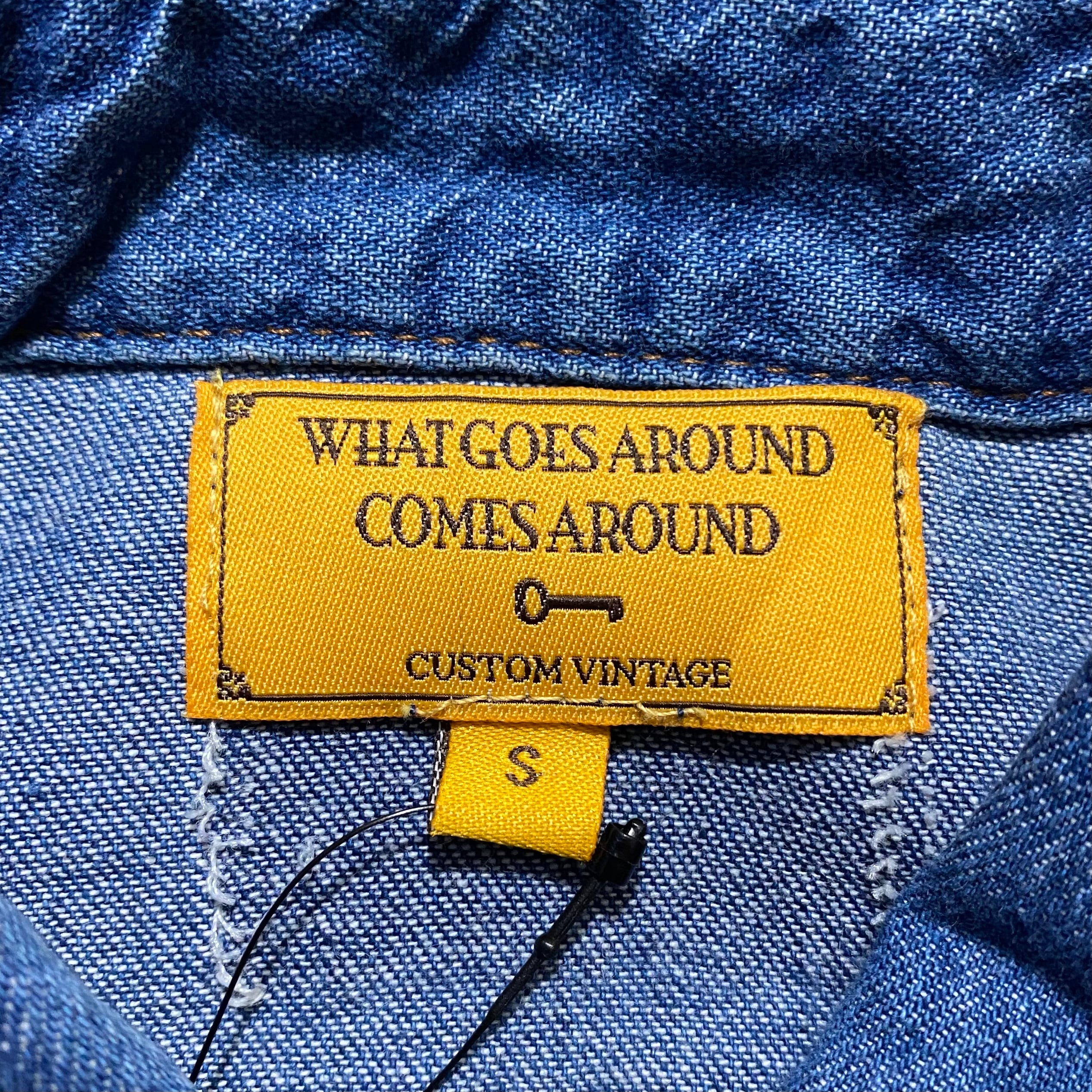 WHAT GOES AROUND COMES AROUND “wrangler” remake denim shirt NOIR ONLINE