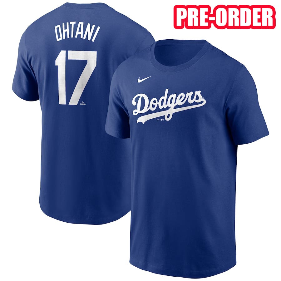 【PRE-ORDER】ナイキ 大谷翔平 ロサンゼルスドジャース NIKE SHOHEI OHTANI 2024 LOS ANGELES DODGERS  FUSE NAME&NUMBER T-SHIRT