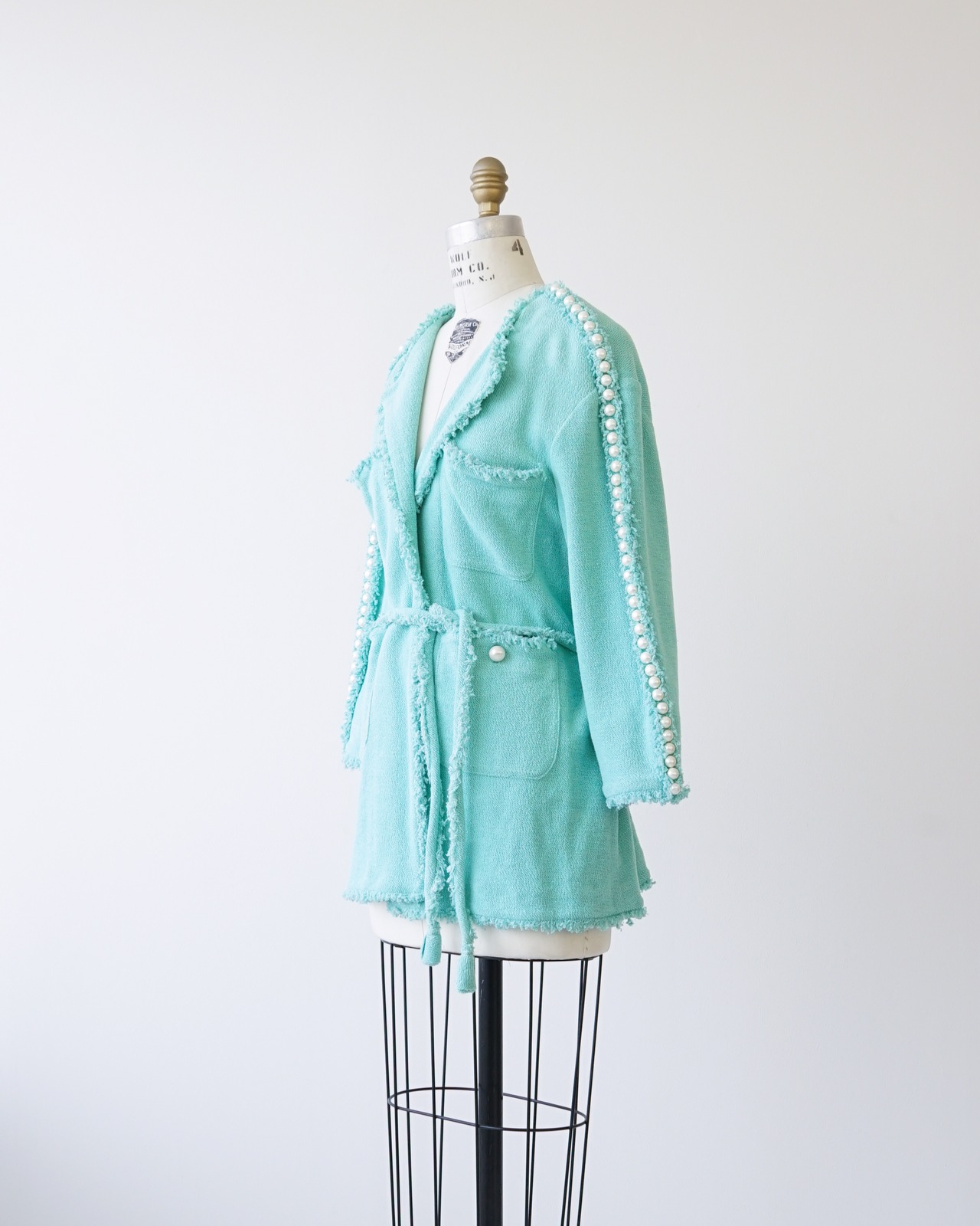 〈CHANEL vintage〉Pearl knit jacket P47767 V35690