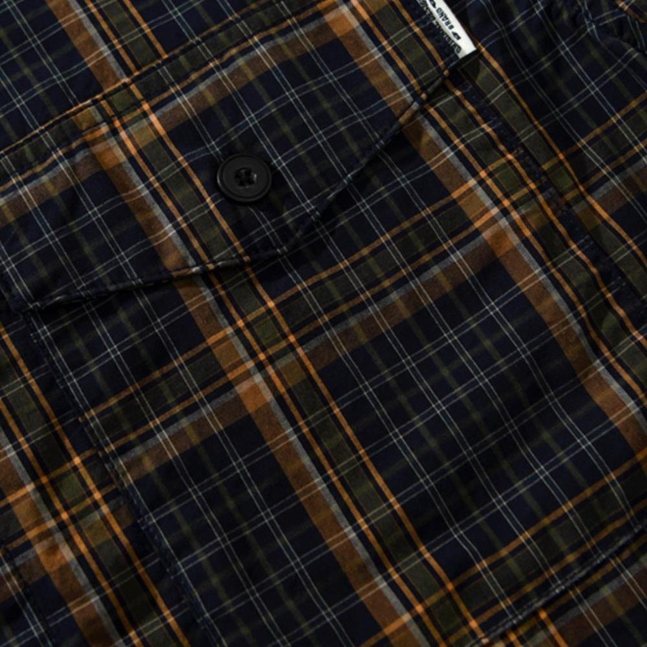 【M-3XL】Dark Check Long Sleeve Shirt / ダーク チェック 長袖 シャツ