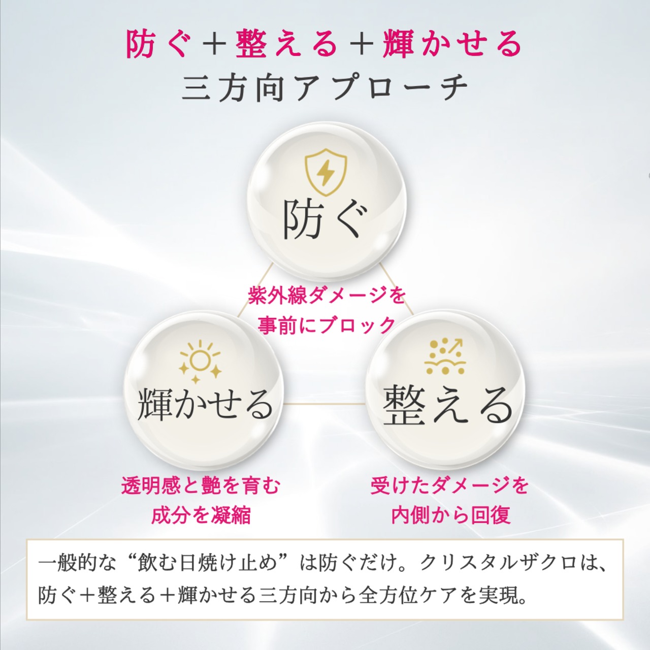 2セット❄︎クリスタルザクロ UV ホワイトカプセル