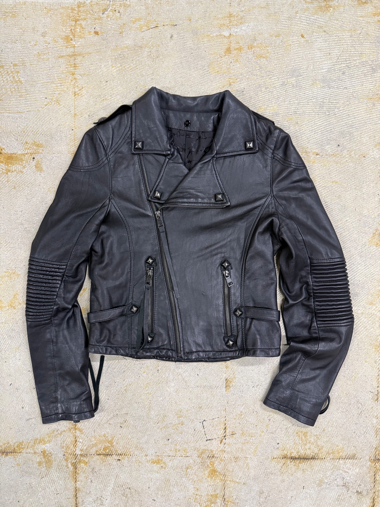 faux leather jacket