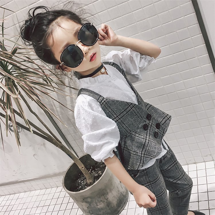 女の子セットアップ 子供服 入学式】キッズ 韓国子供服 ビスチェ