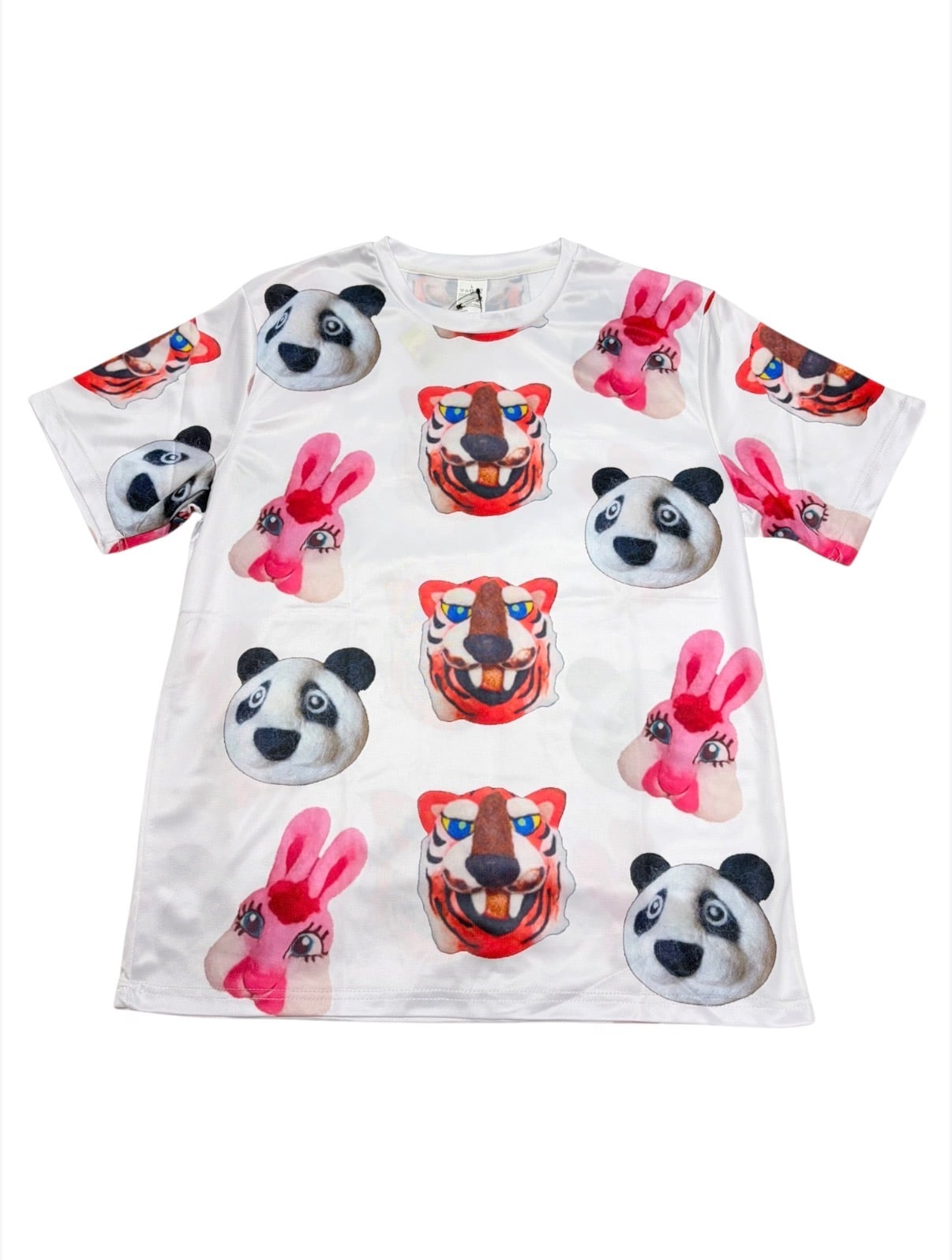 【8/28(金)20:00-9/3(木)23:59まで限定❣️】いっこの実 / Tシャツ(白/うさぎパンダ虎)