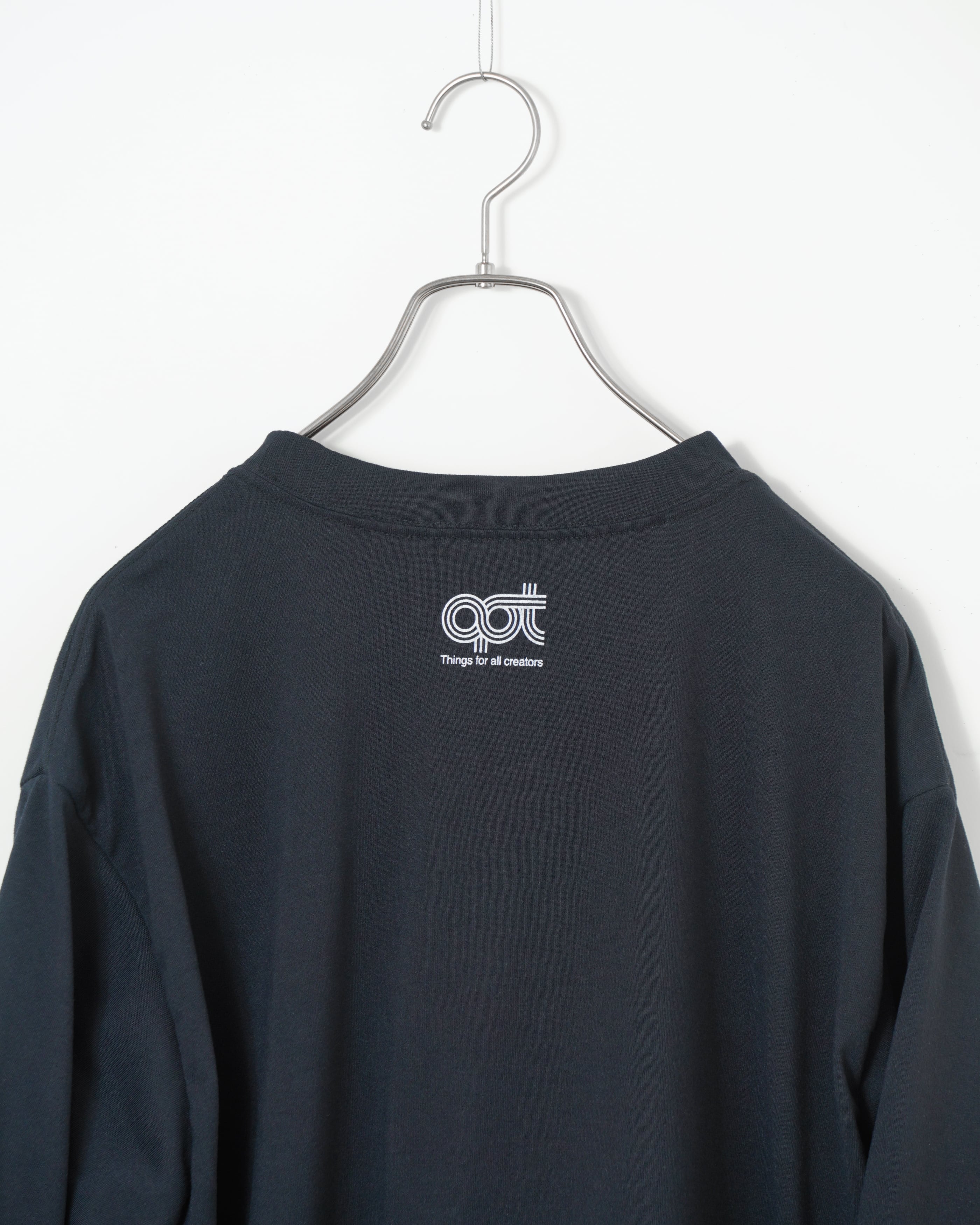 2*3様 OPTSTUFF DRAWSTRING NYLON LONG TEE OPTSTUFF] DRAWSTRING TECH T-SHIRT (NAVY) | OPTSTUFF