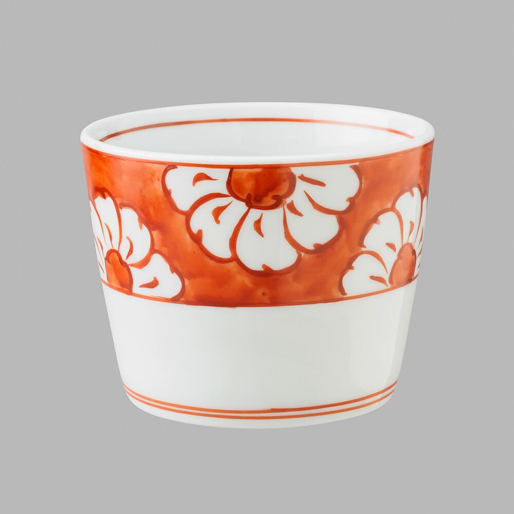 赤絵割花散らし文(中)