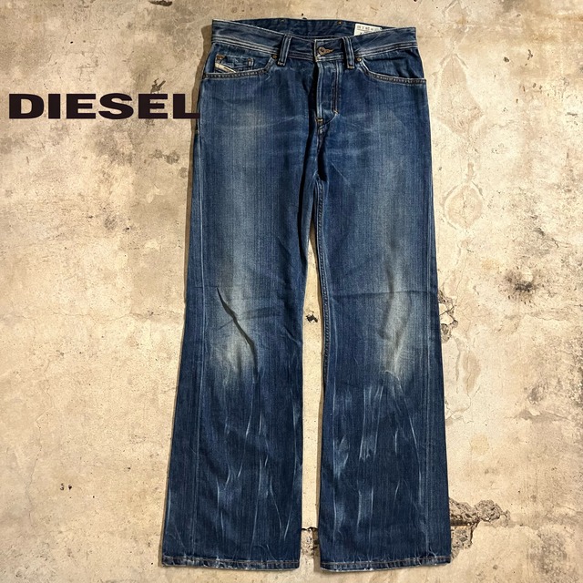 【DIESEL】90’s made in Italy bootscut flare denim pants/ディーゼル 90年代 イタリア製 ブーツカット フレア デニム パンツ/msize/#0802/osaka
