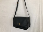 AMERICA 1990’s OLD COACH “Dark Navy Leather” Shoulder bag