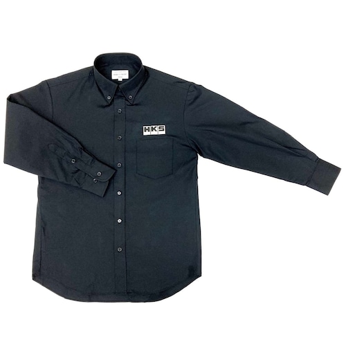 HKS BUTTON DOWN SHIRT BLACK No421-3