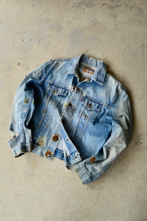 LEVIS 1970's 70505-0217 4th smallE No.350 Made in Macau Distressed condition リーバイス 70s 70505 スモールe ボタン裏350 ケア無し 極東工場製