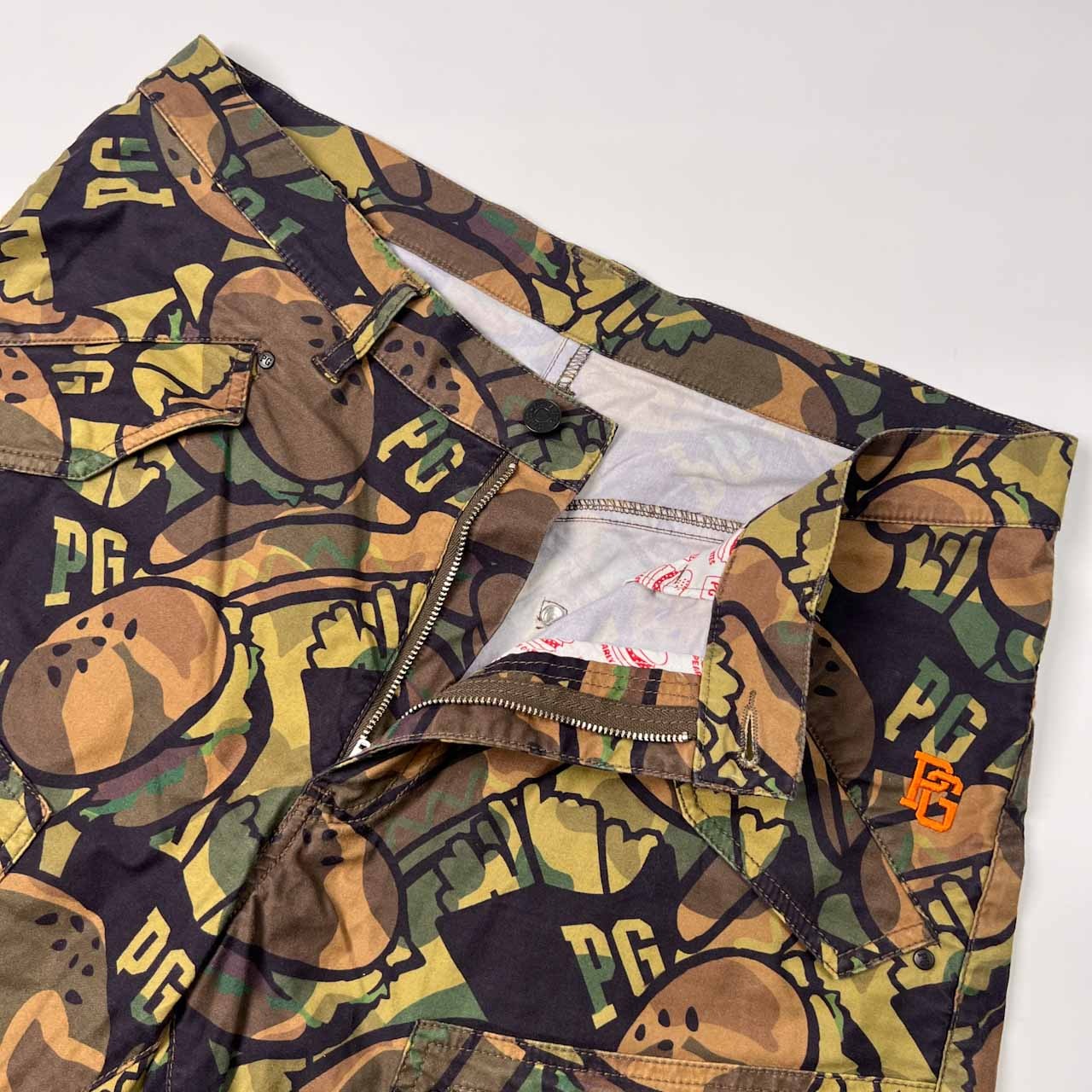 PEARLY GATES パーリーゲイツ カモフラ 迷彩風 カーゴ ショートパンツ ハーフパンツ ストレッチ サイズ 6 /メンズ/ゴルフ