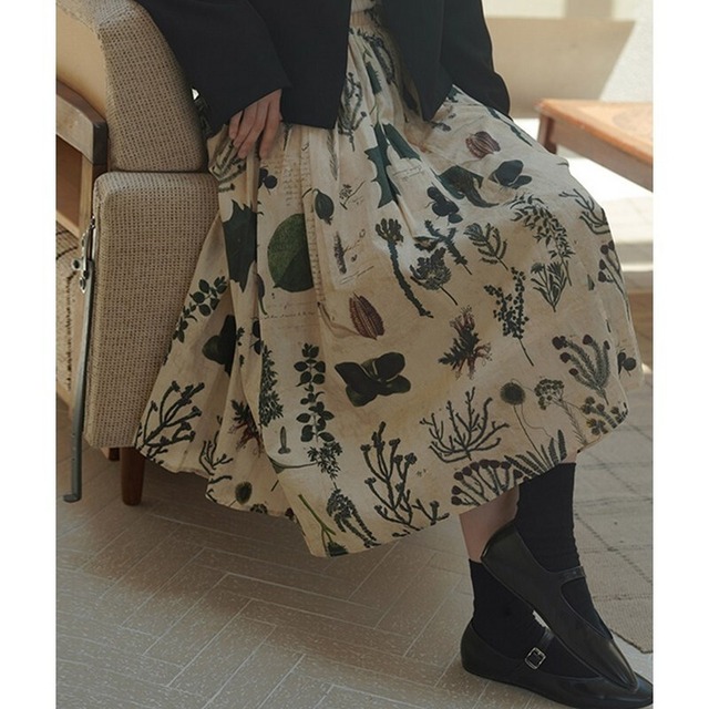 retro flower skirt 【20220121401】