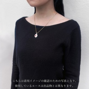 Giselle｜ジゼル ロケット ペンダント (K18 ＆ SV925)　ロードライトガーネット