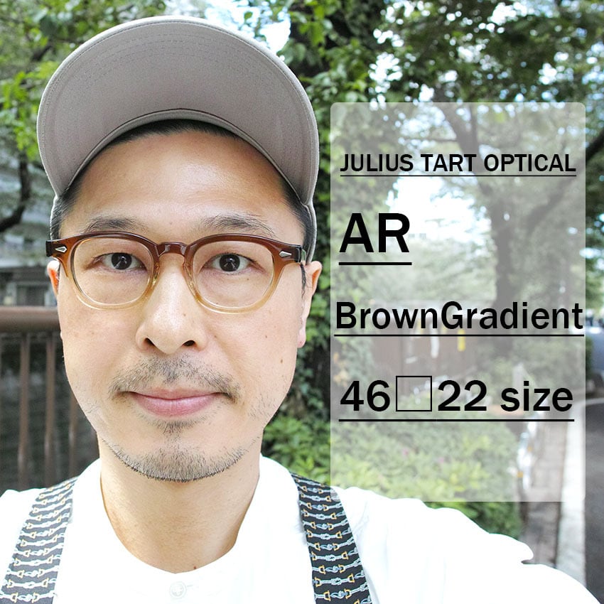 JULIUS TART OPTICAL / AR / ブリッジ:22ｍｍ / Brown Gradient