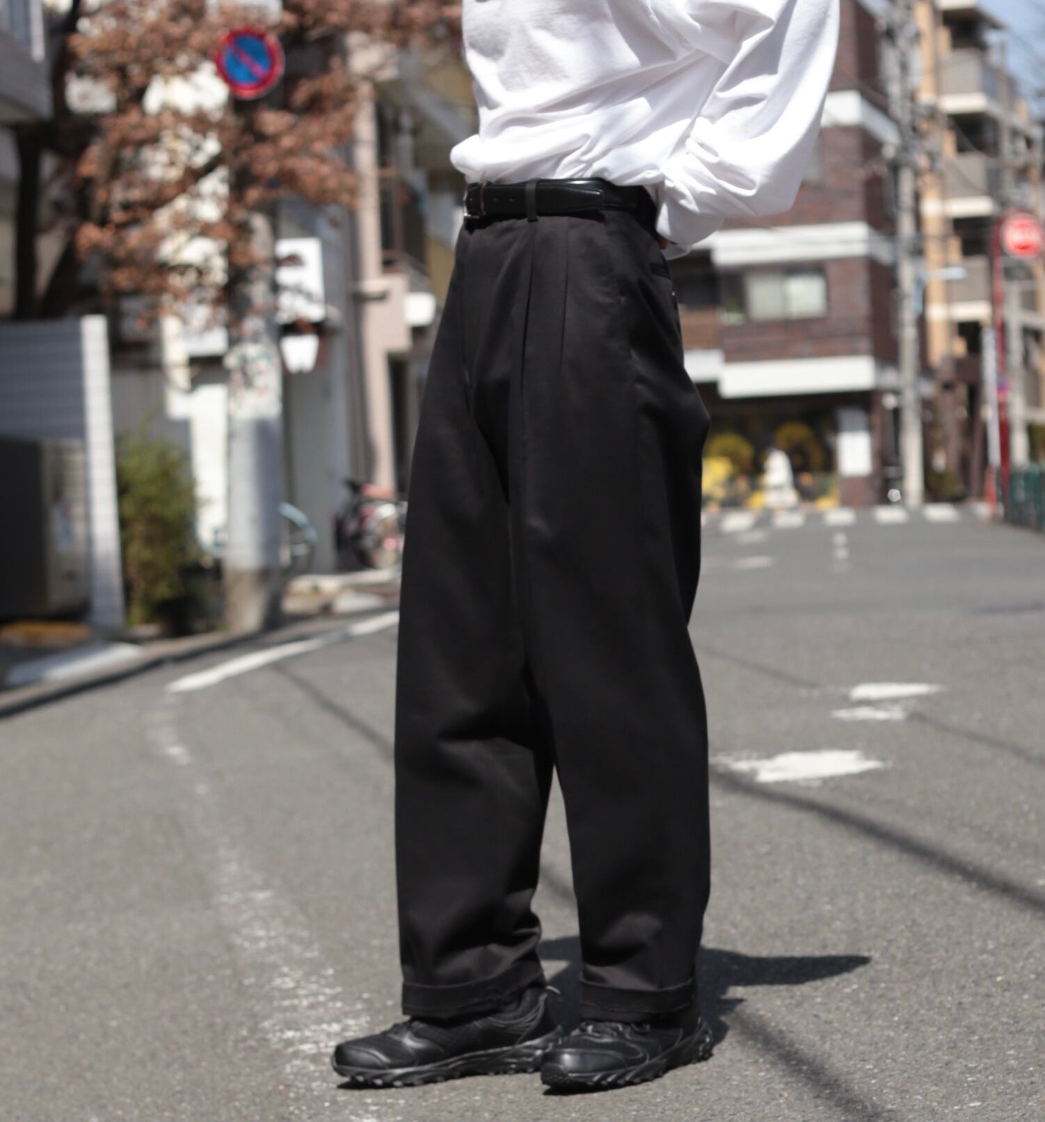 RALPH RALPH LAUREN セミワイド 2タック スラックス【FF-3415】 | cv