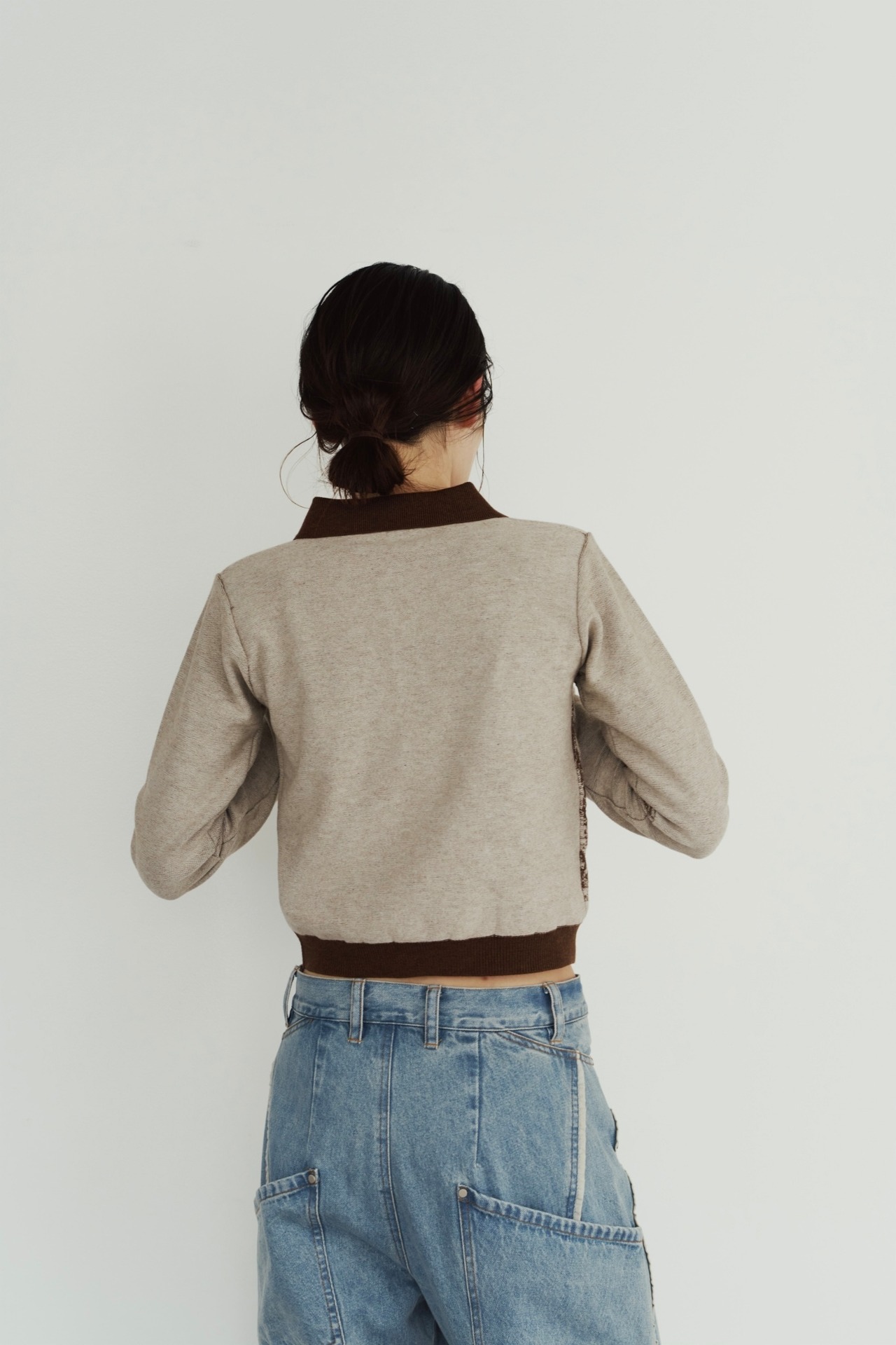 Jacquard Polo Knit / BROWN - 5