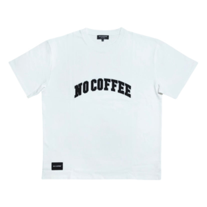 【NC by NO COFFEE】 カレッジロゴ刺繍 S/S TEE WHITE