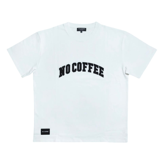 【NC by NO COFFEE】 カレッジロゴ刺繍 S/S TEE WHITE