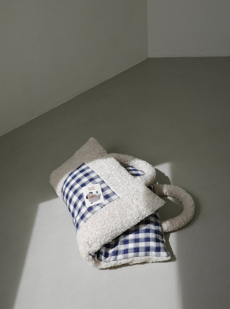 予約【OHDIBS】Homey Warmy Topper (Navy check)