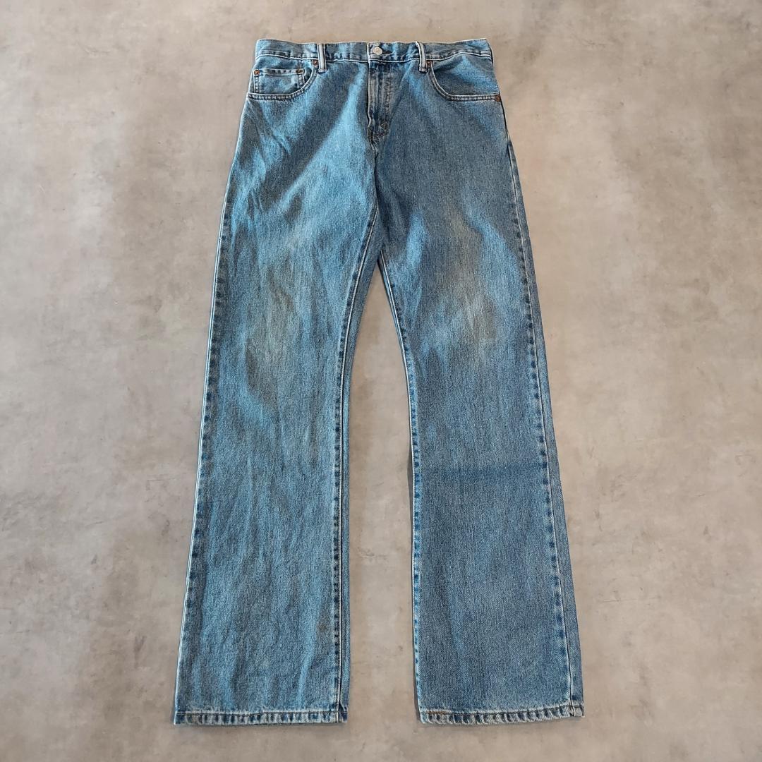 リーバイス517 Levis W34 フレアデニム 青 古着 ブーツ 21404