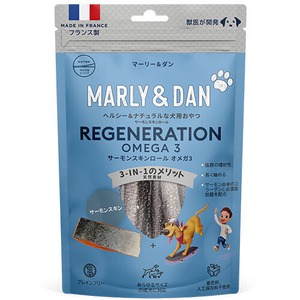 マーリー＆ダン　犬用サーモンスキンロール　オメガ3　60g