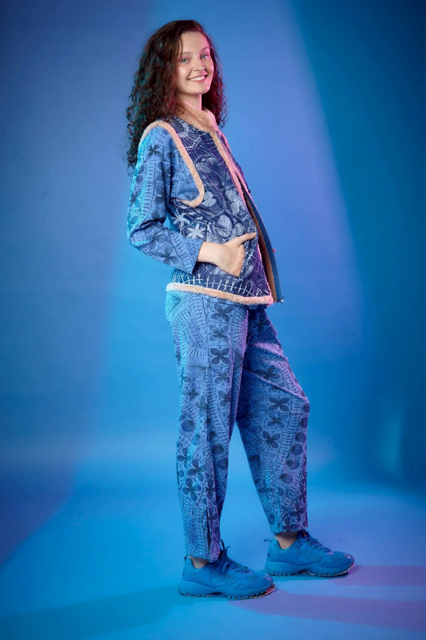 ホォアナデアルコ　アラジンパンツ　サイズ1 ニャンドゥティ柄 ホォアナデアルコ アラジンパンツ サイズ1 ニャンドゥティ柄 Juana de