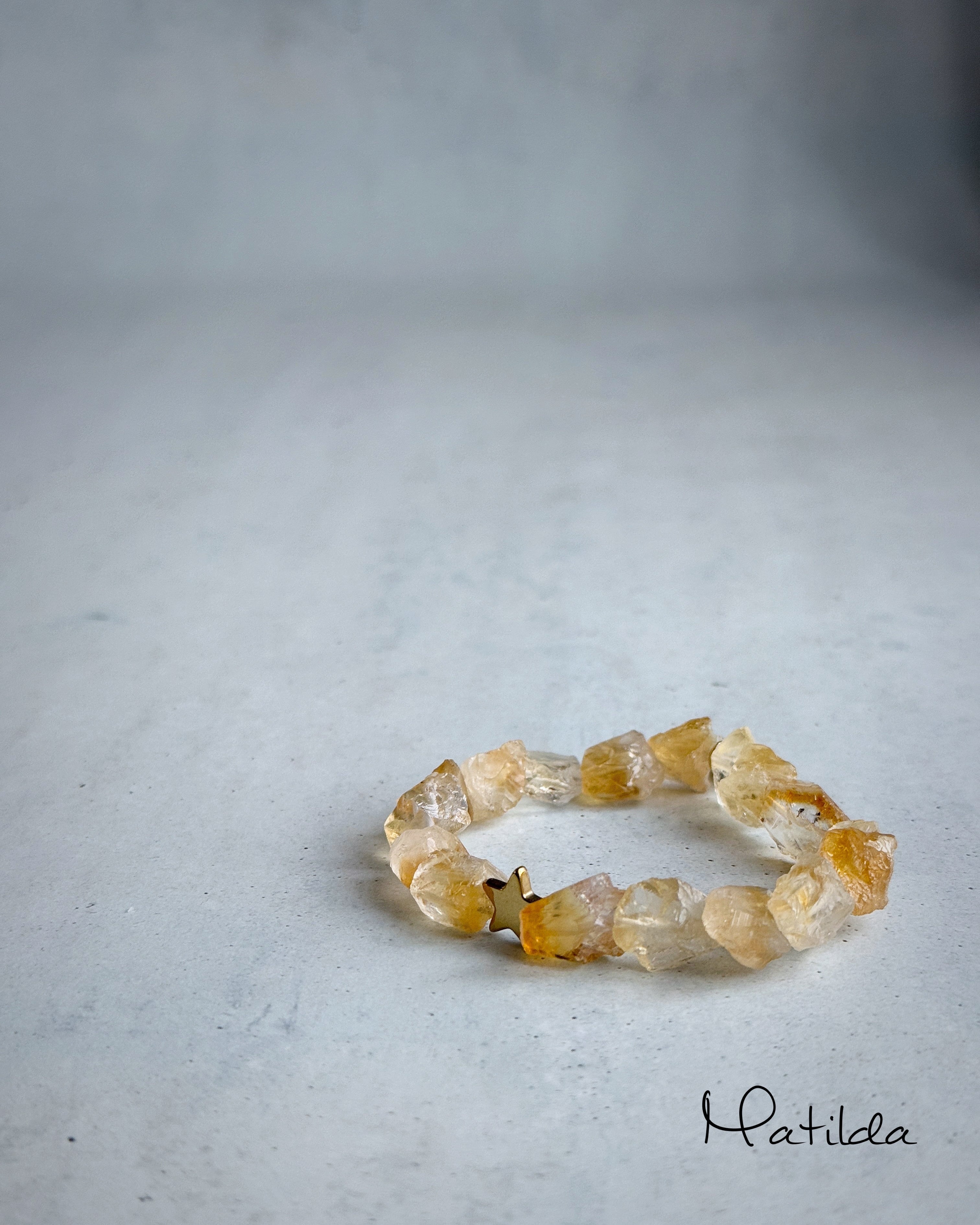 rough rock bracelet(シトリン)