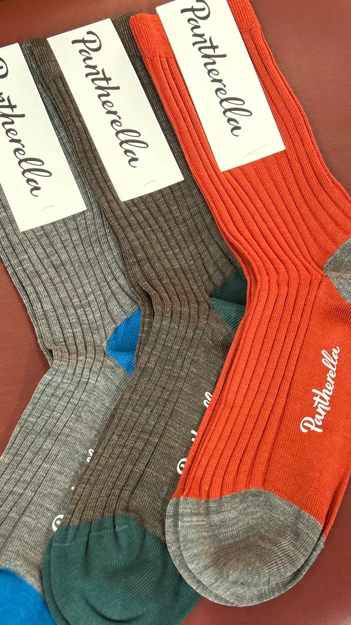 PANTHERELLA -5×3 ヒール&トゥ ウールソックス- W9679【WOMENS】