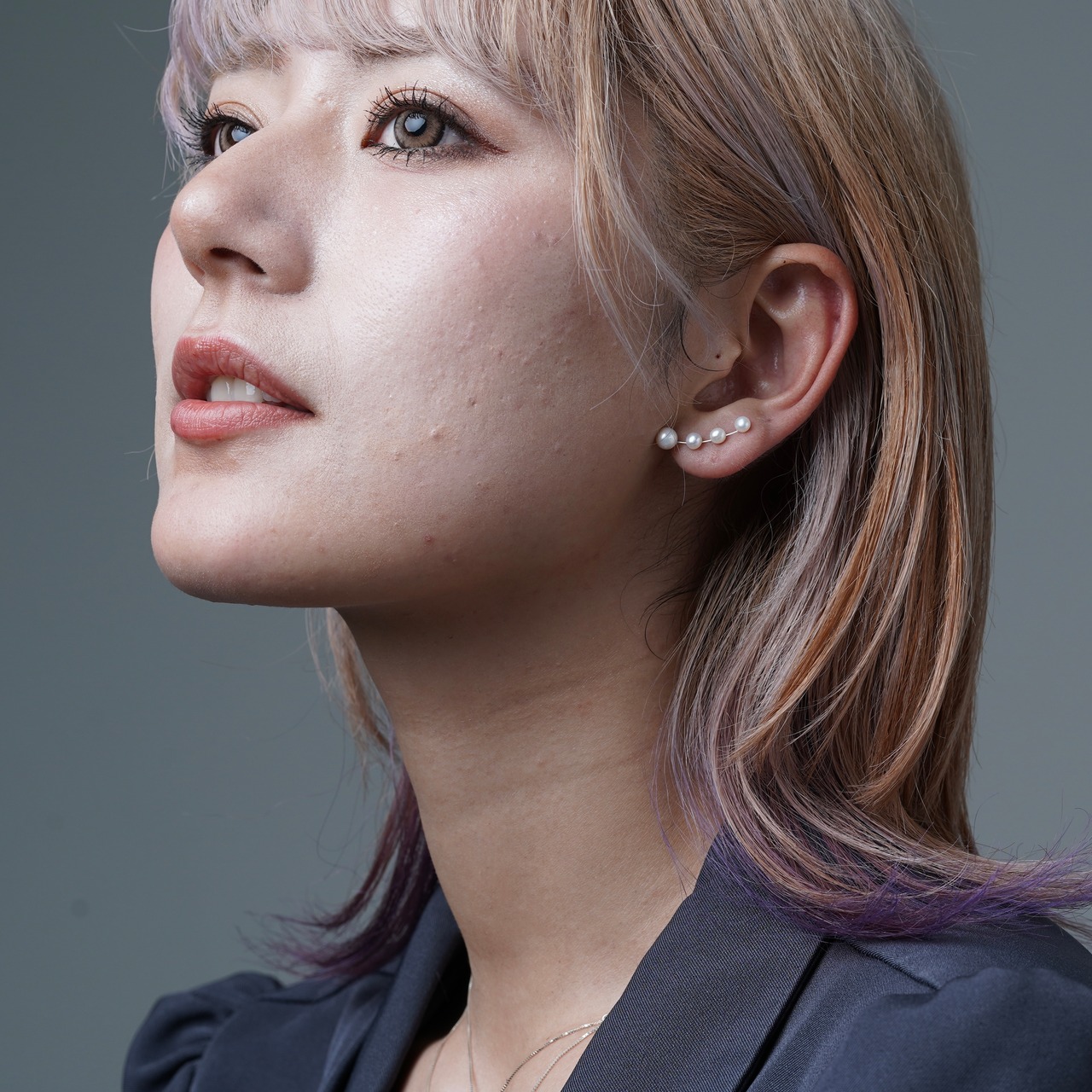 4連淡水パールイヤーカフ