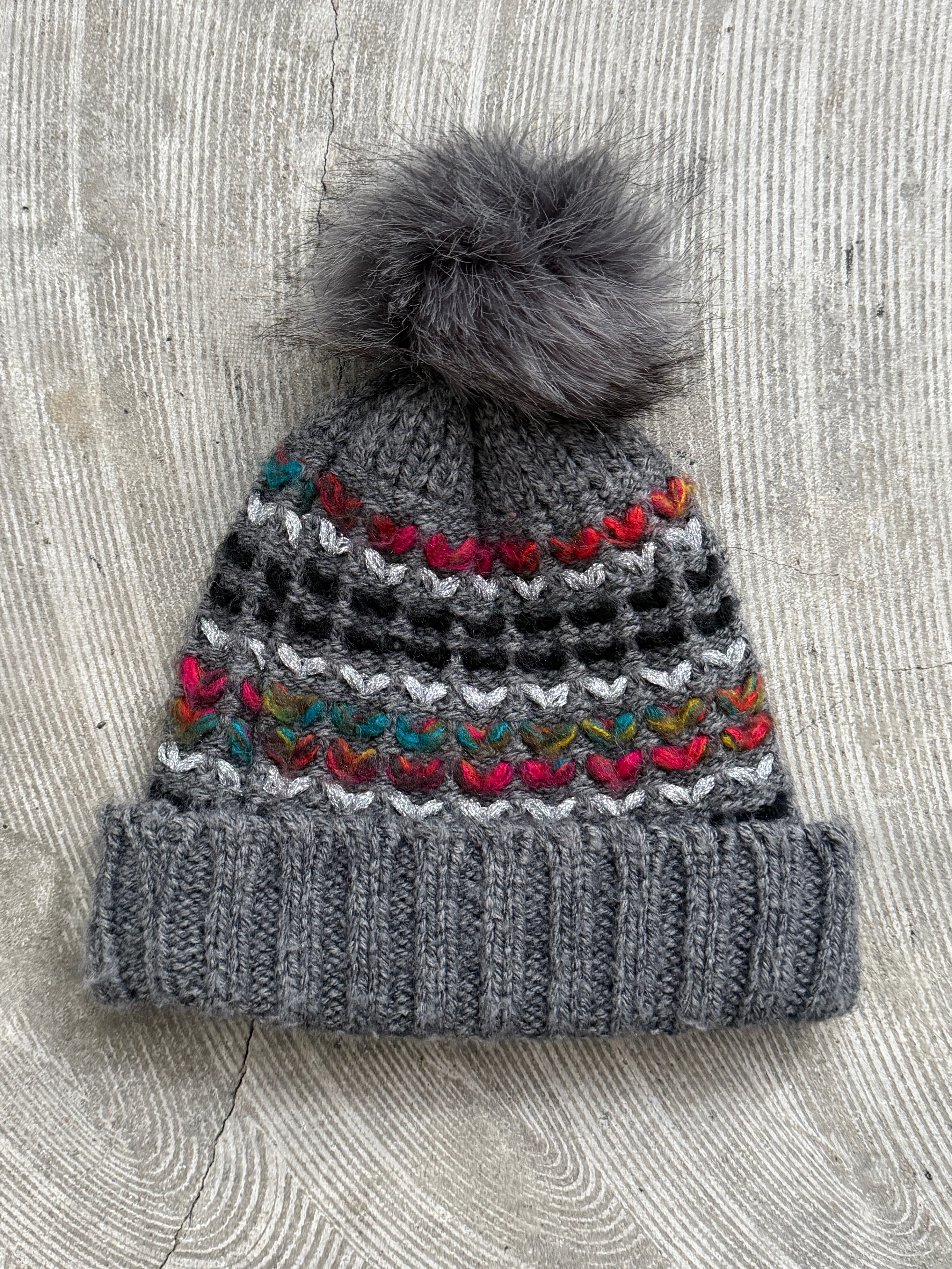 90s OLD STUSSY/Logo embroidery Long Beanie/Free/刺繍ロゴ/ロング