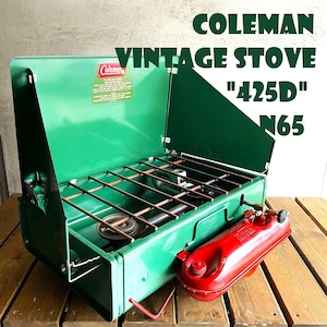 コールマン 425D ツーバーナー 1965年製造 赤脚 赤足 コンパクト ビンテージ ストーブ 60年代 2バーナー COLEMAN 美品 製造2年間のみの希少モデル 新品ジェネレーター