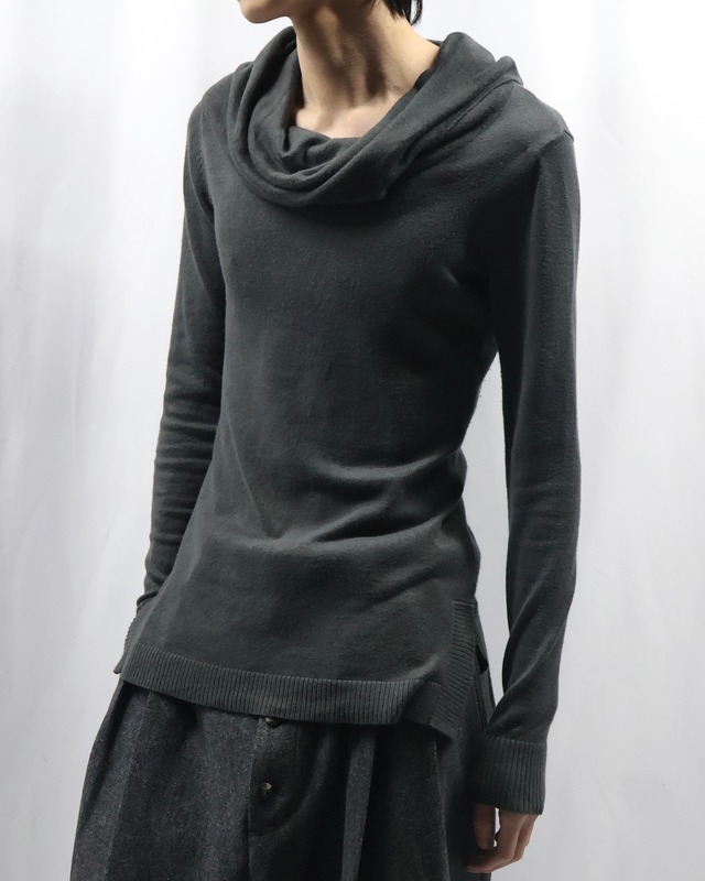 drape neck knit top