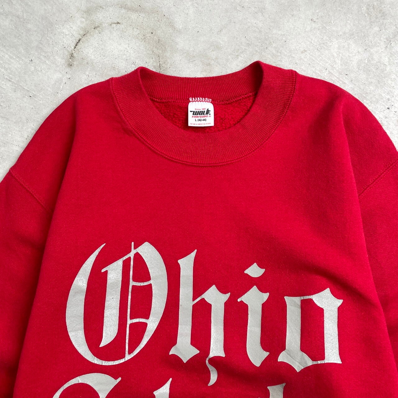 80〜90年代 OHIO STATE スウェットシャツ カレッジロゴ オールド 80〜90年代 OHIO STATE スウェットシャツ カレッジロゴ オールド