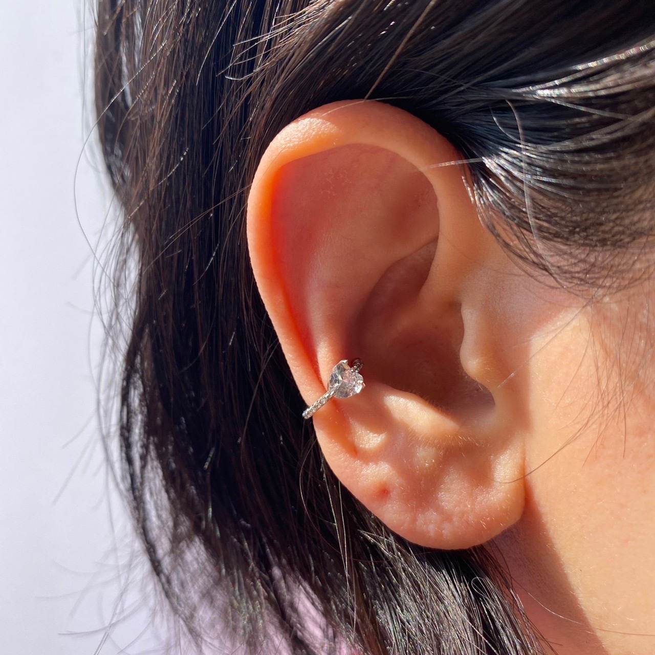 ハートカットイヤーカフ( ゴールド / シルバー)