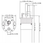 Formosa Japan ステンレス製 水中ポンプ 12V 70m 12L/min 水中ポンプ 井戸 ソーラーパネル 太陽光パネル使用可 IF-12
