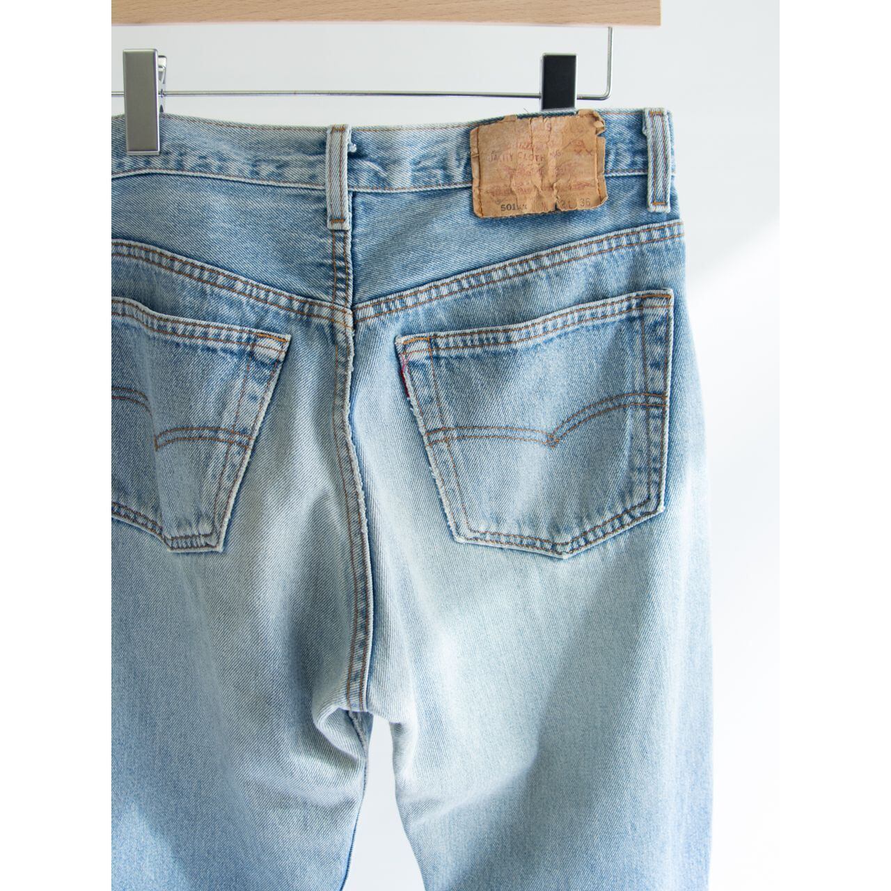 【LEVI'S 501】Made in U.S.A. 90's Straight Denim Pants W32 L36（リーバイス アメリカ製 ストレートデニムパンツ ジーンズ）