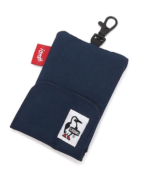 CHUMS チャムス リサイクルリトラクターキーホルダー CH60-3994 キーケース ICカード 定期入れ リール付き RENU リサイクルポリエステル Navy