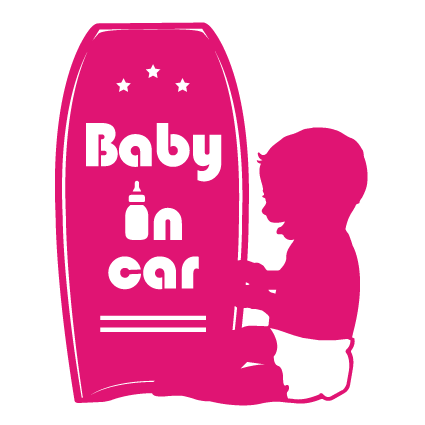 【受注生産】BB Baby in carカッティングステッカー10