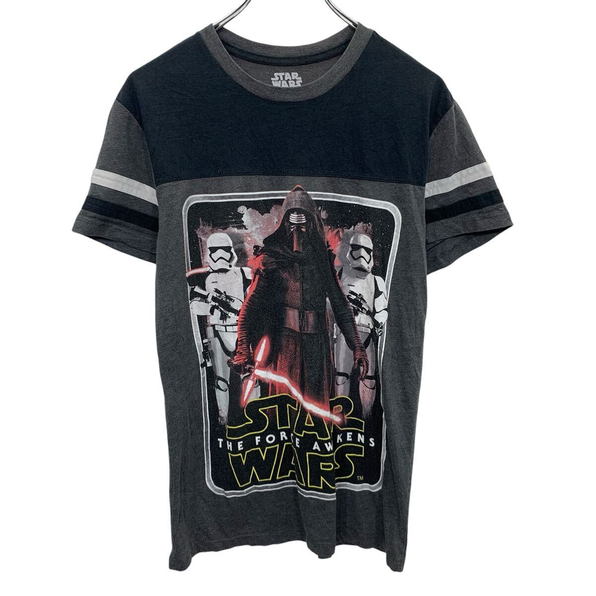 STARWARS キャラクターTシャツ S チャコールグレー マルチカラー