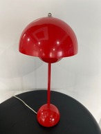 再値下げしました！ FLOWERPOT（フラワーポット）赤◆パントンシェード/デンマークにて購入◆Verner Panton/ヴェルナー・パントン