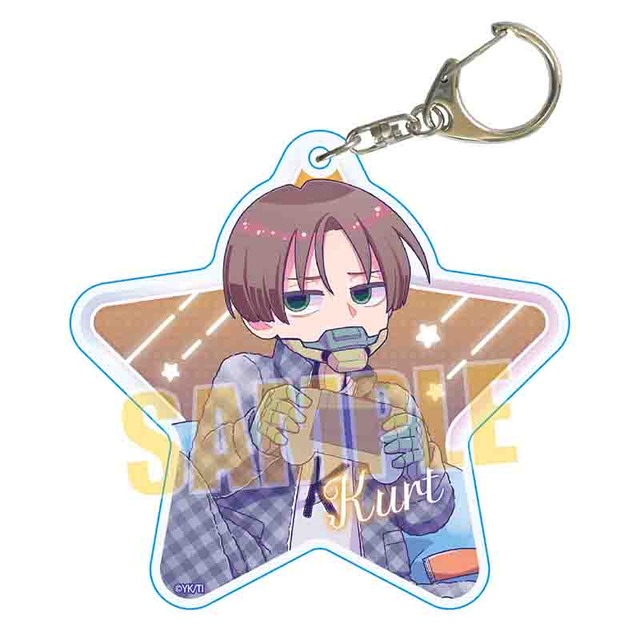アニメ『銀河特急 ミルキー☆サブウェイ』 ちょいデカアクリルキーホルダー カート(パジャマパーティー)