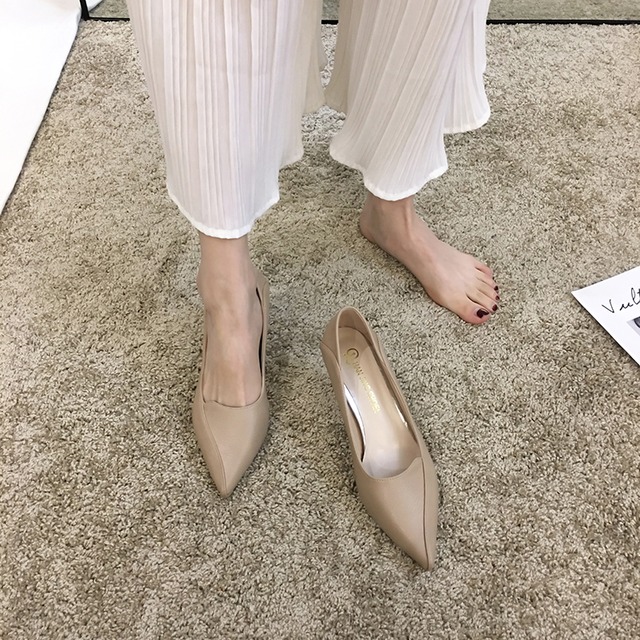 ヒールシングルレディーススプリングレッドスタイル 靴 シューズ ハイヒール 春物 フェイクシューズ45775173600